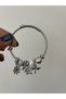 Silver Charm Detailed Steel Bracelet – Stylish Design with Daisy, Butterfly & Star Figures - 3