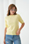 Women's Crew Neck Wool Blend Knitwear Sweater 8563Sw.Mng - 5