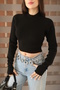 Women's Black Fingerless Knitwear - 7