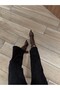 Mr902 |   Women's Shiny Wrinkled Special Pattern Pointed Toe Premium Leather Heeled Boots – Elegant & Stylish - 4