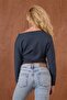 Women's One Shoulder Elastic Waist Long Sleeve Blouse - 6