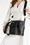 Large Size Soft Leather Women's Large Size Suitcase Style Hand and Shoulder Bag - 2