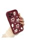 iPhone 14 Pro Compatible Silicone Material Shockproof Simple Burgundy Phone Case - 3