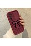 Samsung Galaxy A23 Compatible Silicone Material Shockproof Simple Burgundy Phone Case