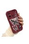 Xiaomi Redmi 12C Compatible Silicone Material Shockproof Simple Burgundy Phone Case - 4