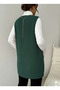 Women's Deep V-Neck Pocketed Knitwear Sweater Vest Sweater Smlxl Size Compatible Length 85 cm - 4