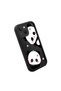 Anti-Think Simplicity Soft Silicone Phone Case for iPhone 14 Plus Compatible Panda - 3