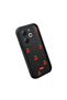 Tecno Spark 20/20C Compatible Black Silicone Cherry Pattern Shock Absorbing Phone Case - 3