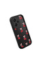Xiaomi Redmi Note 13 Pro Plus+ 5g Compatible Black Silicone Cherry Pattern Shock Absorbing Case - 4