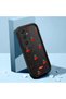 Samsung Galaxy A24 Compatible Black Silicone Cherry Pattern Shock Absorbing Phone Case - 2