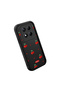 Xiaomi Redmi Note 14 Pro 4g Compatible Black Silicone Cherry Pattern Shock Absorbing Phone Case - 3