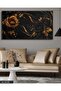 Gold and Black Rose One Piece Canvas - Canvas Painting - 2
