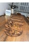 Snake Pattern Light Brown Faux Leather Runner - 4