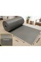 48 cm X 1 m Light Gray Line Patterned Artificial Leather, Drawer Anti-Slip Carpet, Shelf Cover