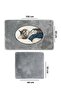 Modcat Gray 2-Piece Embroidered Bath Mat, Non-Slip Base 60X100 50X60 cm - 2