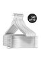 White Wood Look Plastic a Quality 12 Pieces White Hangers Pants Shirt Hanger - 2
