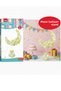 Moon Shaped Party Balloon Decor – Birthday Table Top Ornament Set Pastel Colored 3D Stand - 5