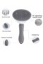 Automatic Keyless Cat Dog Hair Collector Comb |   Self-Cleaning Pet Brush - 4