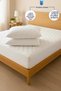 100% Cotton Quilted Fitted Waterproof Mattress Protector + 2 Pillow Protectors Set
