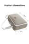 Baby Nest with Bag + 4-Layer Muslin Blanket Portable Mother's Side Bed Newborn Stone Color Nest - 3