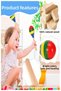 Colorful Maracas 6 Pieces 19 cm Colorful Rattles Fun Musical Accessories Children's Educational Toy Ma - 2