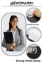 A4 Purple Cover Secretarial 1 Piece Color Clip Metal Mechanism 80 Sheet Capacity Office Bureau - 2