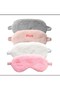 Shunhe 2Pcs Plush Eye Mask, Blackout Sleep Mask, Breathable, with Adjustable Strap Pink - 2