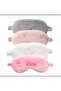 Shunhe 2Pcs Plush Eye Mask, Blackout Sleep Mask, Breathable, with Adjustable Strap Pink - 3
