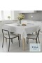 🆕   Wicker Lace Look, Wipeable, Easy to Clean, Non-Slip, Liquid-Resistant Pvc Tablecloth Cream Gray - 3