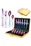 Rainbow Premium 304 Stainless Steel 24-Piece Cutlery Set – Tableware Set for 6 People - 5
