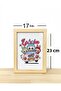 Labubu Frame Children's Room Decorative Wooden A5 Size - 2