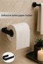 Adhesive Luxury Design Lamel Toilet Paper Holder - Modern Bathroom Paper Towel Holder - No Drilling Installation