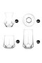 Alya Glass Dowry Set 24 Pieces (6 Tea Cups, 6 Tea Saucers, 6 Soft Drink Glasses, 6 Whiskey Glasses) - 4