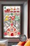 2026 New Year Glass Ornaments - Cookie House and Train Themed - Double Sided Sticker 75X29 - 2