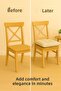 Chair Cushion Set of 6 – Comfortable, Stylish, Plush Cushion - 2
