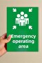 Emergency Gathering Area 3 mm Deco Sheet (20X30Cm)