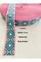 2 Meters Pink Blue Color Ethnic Patterned Width 4 cm Bag Strap-Handle, Cord-Column, Narrow Webbing-Ribbon