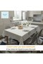 Pvc Oilcloth Lace-Looking Non-Slip Liquid-Proof Non-Perforated Kitchen Table Cover Flower Motif Cream - 2