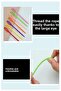 Çuvaldız Yün İğnesi Colorful Plastic 24 cm 10 Pieces Plastic Wool Knitting Knitting Needle Sewing Needle Weaving Needle Yü - 2