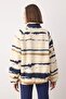 Çok Renkli Soyut Desenli Peluş Oversize/Geniş Kalıp Örme Sweatshirt TWOAW26SW00022 - 4
