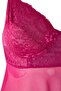 Fuşya Yüksek Bel Dantelli Balenli Ayarlanabilir Babydoll&Tanga Takım TBBSS24DH00001 - 5