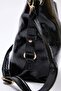 Black Textured Double Handle Adjustable Mini Size Women's Shoulder Bag Takss26Oc00034 - 5