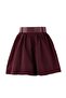 Bordo Düz Ekstra Kısa / Süper Mini Dokuma Terrycotton Party Etek TPRAW26ET00003 - 6