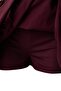 Bordo Düz Ekstra Kısa / Süper Mini Dokuma Terrycotton Party Etek TPRAW26ET00003 - 7
