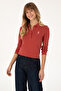 Women's Tile Basic Polo Neck Sweatshirt 50317627-Vr026 - 3