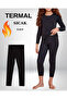 Thermal Girl's Top-Bottom Underwear-Leggings Set - 2