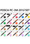 Posca Marker Pc-3M 0.9-1.3 mm Painting Marker Set of 20
