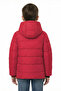Boy's Water and Windproof Red Hooded Coat with Thick Fleece Inside - 5