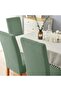 High Quality Chair Cover, Lycra, Washable, 6 Pieces, Mint Color - 2