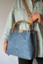 ASL Large Size Knitted Detailed Casual Cut Crossbody Women's Shoulder Bag 4031 Fuchsia - 3